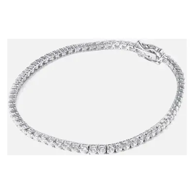 Carat London Francine White Gold-Plated Tennis Bracelet