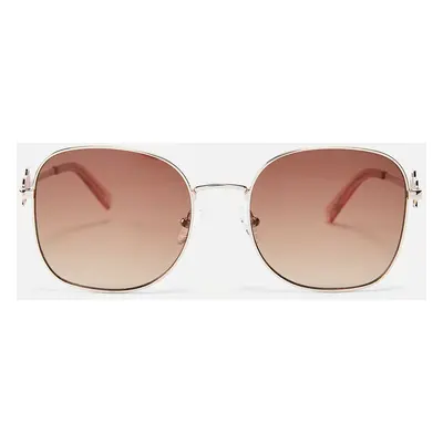 Le Specs Metamorphosis Metal Round-Frame Sunglasses