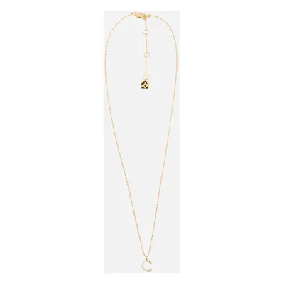 Astrid & Miyu Initial Pavé 18K Gold-Plated Necklace