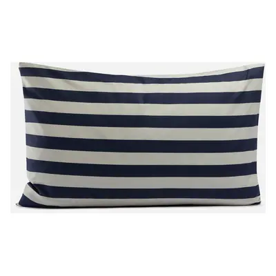 HAY Été Pillow Case - Midnight Blue & Grey - 75 x 50cm