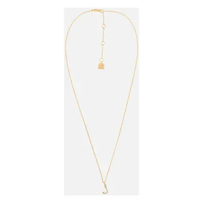 Astrid & Miyu Initial Pavé 18K Gold-Plated Necklace