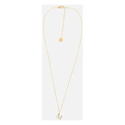 Astrid & Miyu Initial Pavé 18K Gold-Plated Necklace