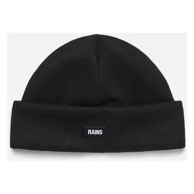 RAINS Rib-Knit Fleece-Lined Beanie