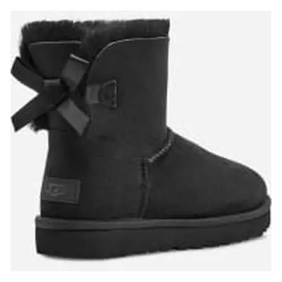 Botte UGG Mini Bailey Bow II pour femme | UGG UE in Black, Taille 36, Daim