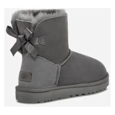 Botte UGG Mini Bailey Bow II pour femme | UGG UE in Grey, Taille 36, Daim