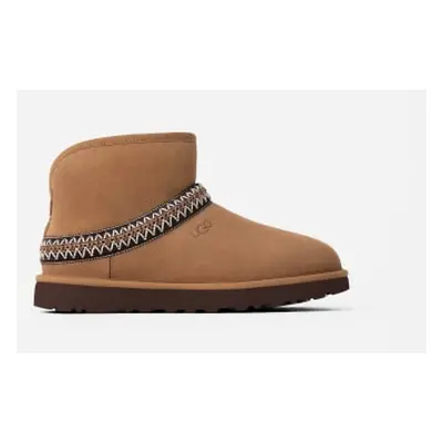 UGG Botte Classic Mini Crescent pour Femme in Brown, Taille 36, Daim