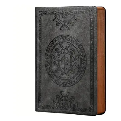 TEMU Journal Vintage en Similicuir pour Hommes avec Couverture Souple Pages Cahier à Grille Hori