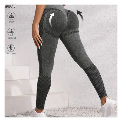 TEMU Pantalon de yoga de compression taille haute couture, levage des fesses, tissu respirant év