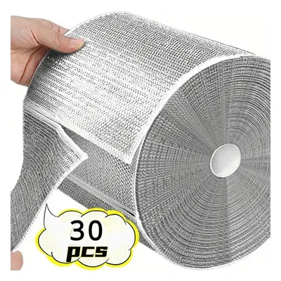 [Meilleur Classement] 20/30pcs Chiffons en Fil Métallique Pot Pan Lavage Vaisselle Double Nettoy