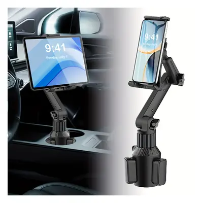 TEMU Support De Tablette Et De Téléphone Pour Porte-gobelet De Voiture Avec Base Robuste, Suppor