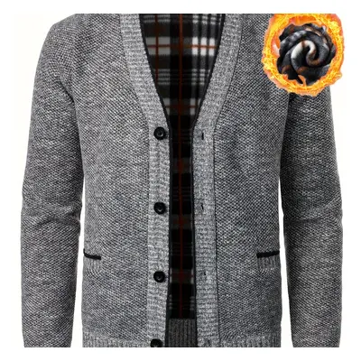 TEMU Cardigan en V pour homme, veste tricotée décontractée pour et l'hiver, meilleurs vendeurs d