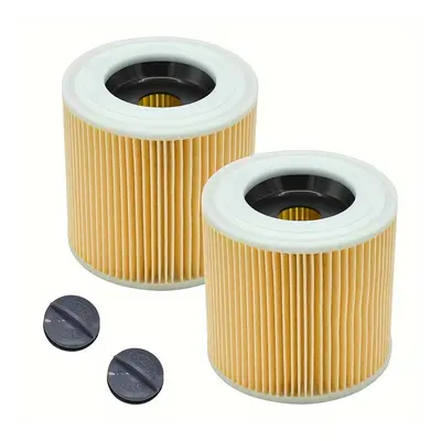 2pcs/set, Filtre Aspirateur Sec Et Humide Convient Pour Karcher MV2 WD WD2 WD3 WD2.200 WD3.500 A