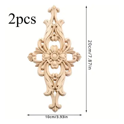 Lot de appliques en sculpté non peintes - la décoration intérieure, frontons muraux chambre à co