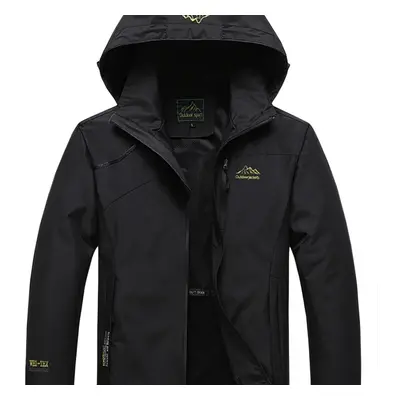 Veste de pluie imperméable pour hommes, imperméable léger coupe-vent avec capuche pour la randon