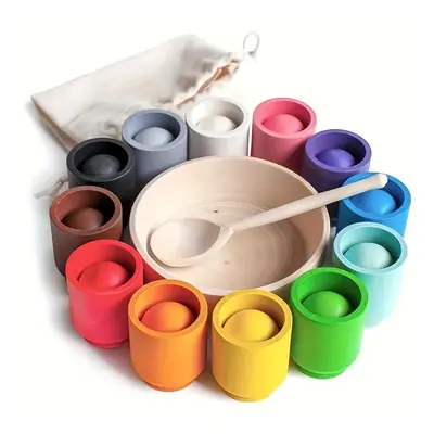 Jeu de Tri en , Arc-en- et Tasses de Tri de la Motoricité , Jouets d'Apprentissage Précoce en , 