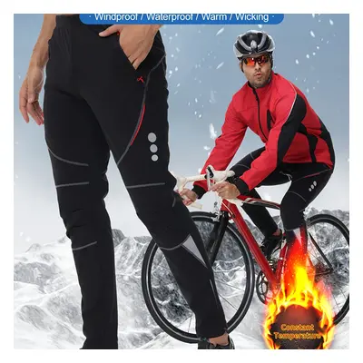 Leggings de Cyclisme Doublés en Hommes - , Extensible, Poches Extérieurs & Équitation