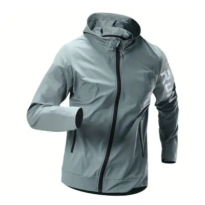 TEMU 1pc Veste coupe-vent athlétique pour homme, col , imperméable, respirante et anti-humidité,