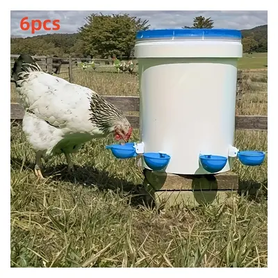 Distributeur d'eau automatique 6- pour poules, tasses à pour volailles, bols en plastique pour p