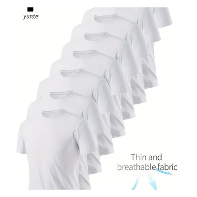 TEMU [Choix ] 8pcs T-Shirts Ultra-Légers pour Hommes - Séchage Rapide, Respirants & Évacuant la 