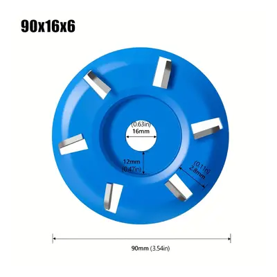 TEMU Disque de sur bois Turbo, inserts en carbure à 3.4.6 , tige ronde, flute spiral conventionn