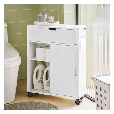 TEMU Meuble De Rangement Salle De Bain Armoire De Rangement Polyvalente Meuble Wc, BZr31-w