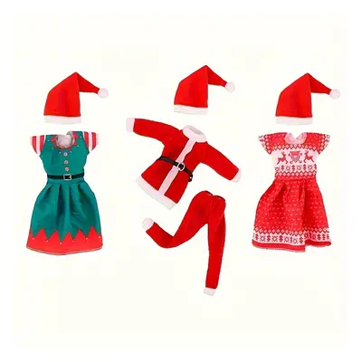 Vêtements et accessoires de poupée de Noël pour poupées, tenues de fêtes pour poupées