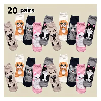 [Meilleur Classement] Paires/20 Paires de Chaussettes Chaussettes de Jeunesse Vif Chaussettes de