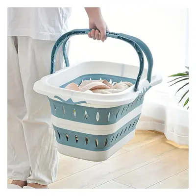 TEMU Panier à Linge Pliable de Place - Béquille de Rangement en Plastique Portable et Pliable av