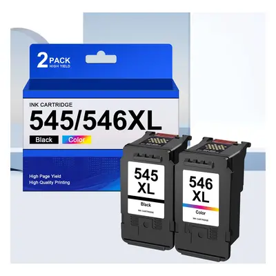 TEMU 2-Pack 545XL 546XL Cartouches d'encre Remplacement pour Canon 546 (Noir Couleur) pour Canon