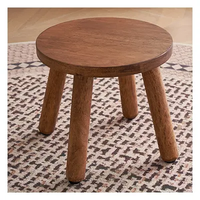 Tabouret Rond en Polyvalent - - Changement de Chaussures, de Plantes & Décoration , en Dur