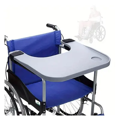 Tablette de plateau de fauteuil roulant portable avec porte-gobelets Plateau pour genoux pour pe