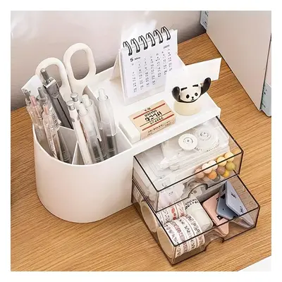 TEMU Organisateur de bureau avec tiroir - Boîte de rangement de fournitures de bureau multifonct