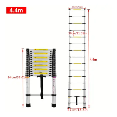 TEMU Echelle télescopique en aluminium, échelle pliante, escabeau, échelle rallonge, échelle mul