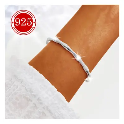 Bracelet Manchette Élégant en Argenté - Hypoallergénique, Ajustable et | Cadeau & Meilleures Ami