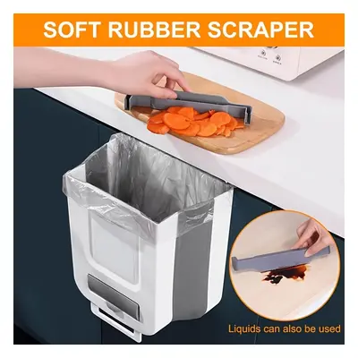 TEMU Poubelle pliable murale, poubelle pour armoire de cuisine, support de sac poubelle multi-sc