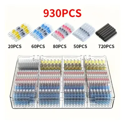 TEMU Kit de Connecteurs de Soudure Thermorétractables Ultimes de Pièces - Étanches, et Durables 