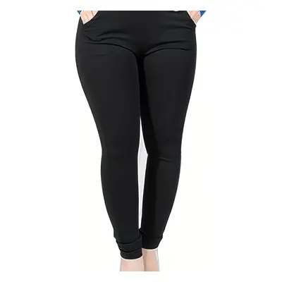 TEMU Pantalon À Taille Haute Avec Poches, Vêtements Grande Taille Pour Femmes