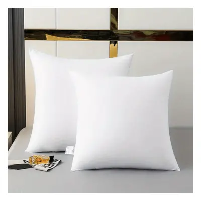 Lot De 2/4 Coussins De Literie (blanc), Noyau De Coussin Pour Canapé, Lit Et Décoration De Canap