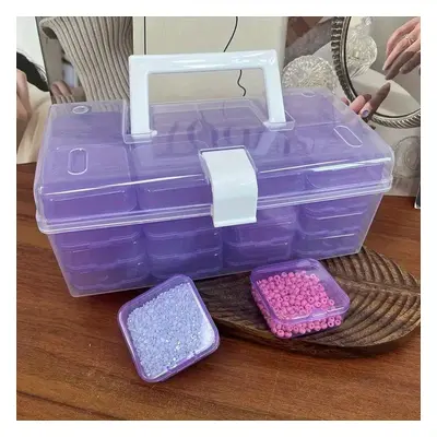 TEMU /Groupe de Boîtes de Rangement en Plastique, Boîte de 'Accessoires pour Perles d'Artisanat 