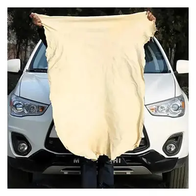 Grande Serviette de Lavage de Voiture Ultra-Absorbante en Chamois - Chiffon de Nettoyage en Simi