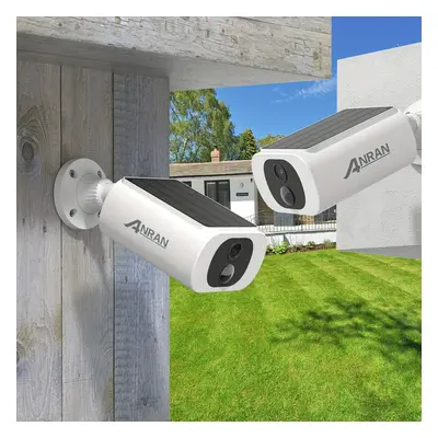 TEMU Caméra de Sécurité Extérieure Solaire ANRAN 2K pour Surveillance de Jardin, Fil WiFi & Fonc