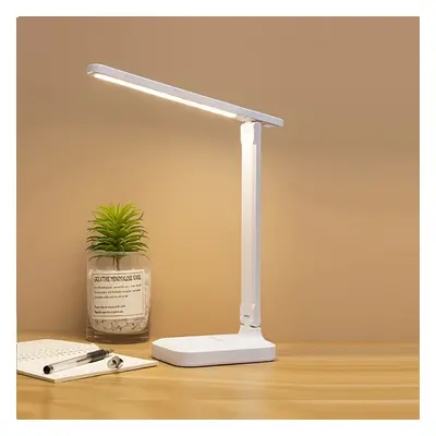 TEMU 1pc Lampe de bureau LED tactile intelligente, lampe de lecture de table à niveaux d'intensi