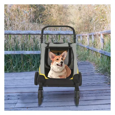 TEMU Poussette de voyage pour animaux de compagnie : Poussette pour chien, chariot de jogging po