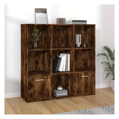 TEMU Armoire à livres fumé 98x30x98 cm