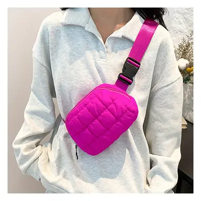 TEMU Sac Bandoulière Matelassé pour Femme - Léger, Pochette Doublée Chaude avec Fermeture Éclair