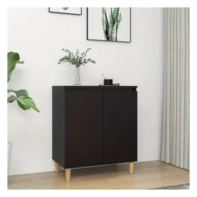 TEMU Armoires de rangement, armoires de rangement, buffets avec pieds en bois dFTingénierie noir