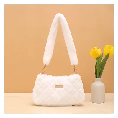 TEMU Sac à Épaule Chic en Peluche pour Femme - Style Vintage, Léger avec Bandoulière Détachable,