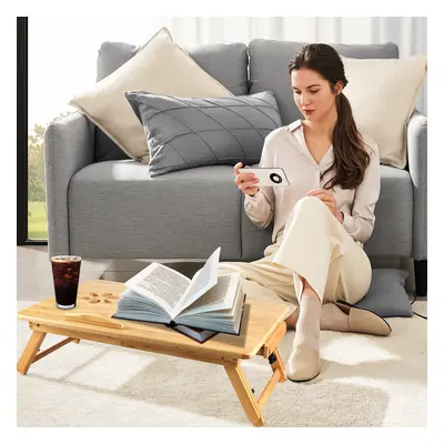 TEMU Table de lit, support pour ordinateur portable, plateau petit-déjeuner avec tablette et pie