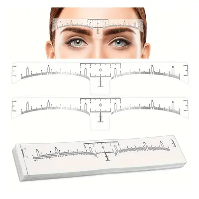 TEMU 10pcs Règle de Sourcils de pour Microblading et Maquillage Permanent - Marques de Mesure po