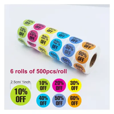 TEMU 3000pcs Autocollants de Prix 'Deal' de Pouce - Étiquettes en Multicolores avec le "Deal", p